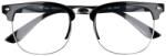 Sunmania Fekete átlátszó Clubmaster szemüveg " Hype" (3862-black-HU)