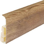 Márkamix Salag Lima 75 mm PVC parketta szegélyléc gumis szegéllyel 2, 50 m / szál Rubens tölgy (LI00K3)