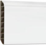 Leziter Vinyl SPC padlószegély Snow white 2400x100x12 mm (SNO-SZ-100) - buildox