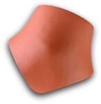 Leier Toscana Classic Hármas elosztó kúpcserép (rögzítőkapoccsal) téglavörös (40 darab/raklap) (HUTHS4056)