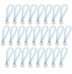 MIXFORM Alap medálok kulcstartókhoz, Nylon és sárgaréz, Kék, 60x0, 8mm, 25db (13WB26216)