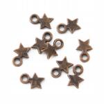 MIXFORM Medál Csillag Fém ötvözet 10x8x2mm 50db (14WB8742)