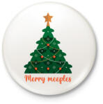 printfashion Merry meeples - Kitűző, hűtőmágnes - Fehér (17808809)