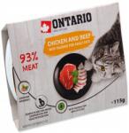 ONTARIO Nedves Macskaeledel Tálca Ontario Csirke Marhahússal Konzerv 115G