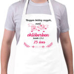 printfashion 50. (225) szülinap okt - Kötény - Fehér (17742417)