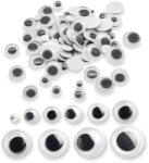 MIXFORM Mozgatható szemek dekorációs szett, 10 méret, 4-15mm, 100 db (13WB24500)