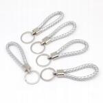 MIXFORM Kulcstartó alap, Bőr zsinór, Ezüst, 115-125x15.5mm, 5 db (13WB25317)