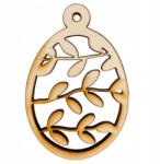 Loveart Húsvéti tojás fa dísz rétegelt lemezből Loveart 7 cm Decoupage dekoráció (LOV- Jajka Wielkanocne)