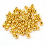 Mixform Abs műanyag gyöngyök, kerek, arany, 7.5-8mm, lyuk 1.6~2mm, 25g~50db (13WB24879)