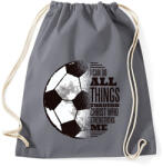 printfashion Mindenre van erőm - Sportzsák, Tornazsák - Grafitszürke (17822485)