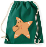 printfashion Mézeskalács csillag - Sportzsák, Tornazsák - Sötétzöld (17835534)