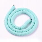 Mixform Heishi Handmade Polimer Öko Agyag gyöngyök, korong, 6x1mm, 345db/40cm/szál (13WB30338)