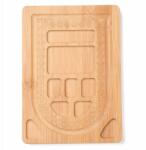 MIXFORM Bambusz rendszerező gyöngyökhöz, ékszerekhez, Navajo fehér, 19.7x14x1cm, 1db (13WB31987)