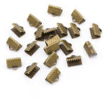 MIXFORM Szorítóvégek szalagokhoz, vas, bronz, 10x7x5mm, 2mm lyuk, 20db (5WB4263)