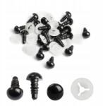 MIXFORM Biztonsági szemek játékokhoz és babákhoz, műanyag, fekete, 10mm, 20db (13WB32300)