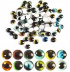 MIXFORM Üvegszem kaboson, babákhoz és játékokhoz, félkör alakú, mix, 12mm, 100db (13WB30417)