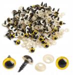 MIXFORM Szemes játékszem, biztonságos menetes és szorító, műanyag, 10mm, 50pár (13WB23915)