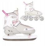 NILS Extreme NH18188A 2in1 Szürke-rózsaszín Méret L(39-43) Jégkorcsolya Nils Jégkoronggal (5907695524949)