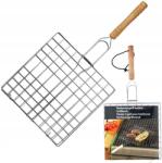 BBQ Grillrács tartóval, acél Bbq, 40x20x20 cm (8711252951959)