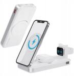 Forever Indukciós powerbank Iphone magsafe Airpods és AppleWatch mágneses 3az1ben készülékekhez (GSM184922)