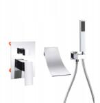 CHDE Falsík alatti kád-zuhany csaptelep, króm, vízesés kifolyócsővel (BWW-3061)