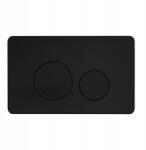 Balneo Oxo Öblítő Gomb, WC-hez, fekete, kétrészes panel (F0303020203-1)
