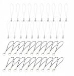 MIXFORM Alap Medálok Kulcstartókhoz, Nylon, Fekete-Fehér, 60mm, 40db szett (13WB29614)