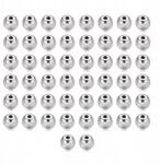 Mixform Fém gyöngyök, Kerek, Antik Ezüst, Átmérő 6mm, 50 db (13WB31709)