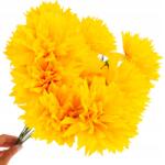 Martom Mesterséges Krizantém Virágok Temető Csokor Krizantém Nád Sárga (517766)