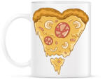 printfashion Szív alakú pizza - Bögre - Fehér (17844360)