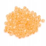 Mixform Akril gyöngyök Crackle Átlátszó, Kerek, Arany, 8mm, 25g~90db (13WB29489)