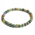 MIXFORM Gyöngy karkötő Természetes indiai achát, 5-6cm, 6mm gyöngy, 1db