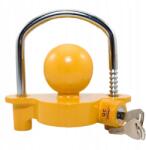 Korbi Utánfutó vonóhorog zár, kulcsos, robusztus, korrózióálló acél