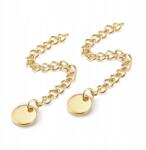 MIXFORM Hosszabbító lánc medállal, rozsdamentes acél, arany, 57-60mm, 2 db (13WB29708)