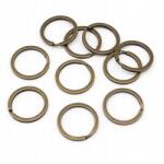 MIXFORM Kerék kulcsos zár fém ötvözet, antik bronz, 25x2mm, 10db (13WB25106)