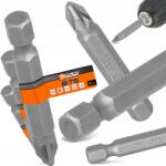 POLAX 3x Csavarbehajtó Bit PZ2 50mm Mágneses hegy 1/4 Pozidriv Grot Robusztus V8 (51-081(X3))