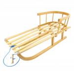  Fa Szánkó Háttámlával Hagyományos Bükk Gyerek Szánkó Ajándék (sanki drewniane)