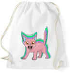 printfashion Cica LSD - Sportzsák, Tornazsák - Fehér (17785097)
