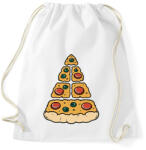 printfashion Pizza karácsonyfa - Sportzsák, Tornazsák - Fehér (17843300)