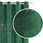 Prestiqua Függöny Shiny 140x230 Velúr Kerekek Zöld (Polski Produkt)