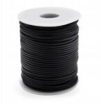 MIXFORM Szintetikus zsinór, Gumis, Üres, Fekete, 2mm Lyuk 1mm, 50m/orsó (13WB29203)