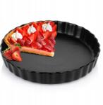 Artemis Kerámia Torta sütőforma, kerek, 24.5cm, fekete, sütőbe, mosogatógépbe (VD-279003)