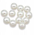 Mixform Gyöngyök Gyöngy, Abs műanyag, fényes, kerek, fehér, 16mm, 25g~12db (13WB14389)