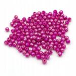 Mixform Akril gyöngyök, kerek, sötét rózsaszín Ab, 6mm, 25g~200db (13Z24825)