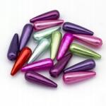 Mixform Gyöngyök Abs műanyag, csepp, Szín: Mix 30x10mm 17db/25g (13WB24887)