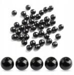 Mixform Gyöngyutánzat Gyöngyök, Abs műanyag, Kerek, Fekete, 10mm, 25g~50db (13WB14387)
