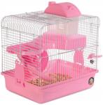 Furrever Friends Egér Hörcsög Ketrec Rózsaszín Teljesen Felszerelt Kezdő 30x23x33cm (PIĘTROWA KLATKA DLA CHOMIKA Z WYPOSAŻENIEM)