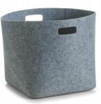 Zeller Zeller, Filc kosár, 32x32x32cm, szürke (14331)