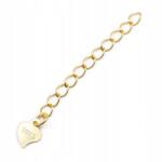 MIXFORM Ezüst 925 Hosszabbító lánc medállal aranyozott 18K, 39~41mm, 1db (13WB21213)