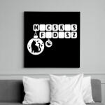 printfashion Macskás fadísz - Vászonkép - Fekete (17731184)